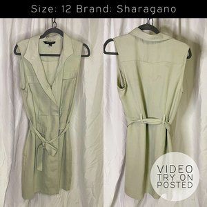 Sage Tie Dress Size 12 Brand Sharagano